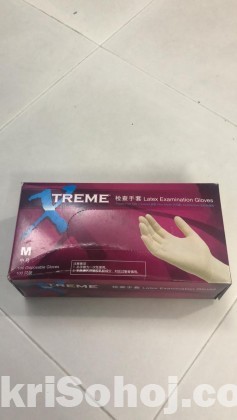 Nitrile blue gloves